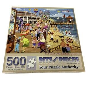Bits and Pieces Ice Cream on the Boardwalk 500-Piece Jigsaw Puzzle 18x24